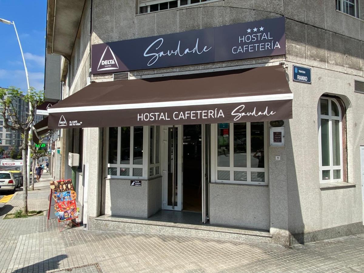 Saudade Hostal Cafetería Corunha Exterior foto
