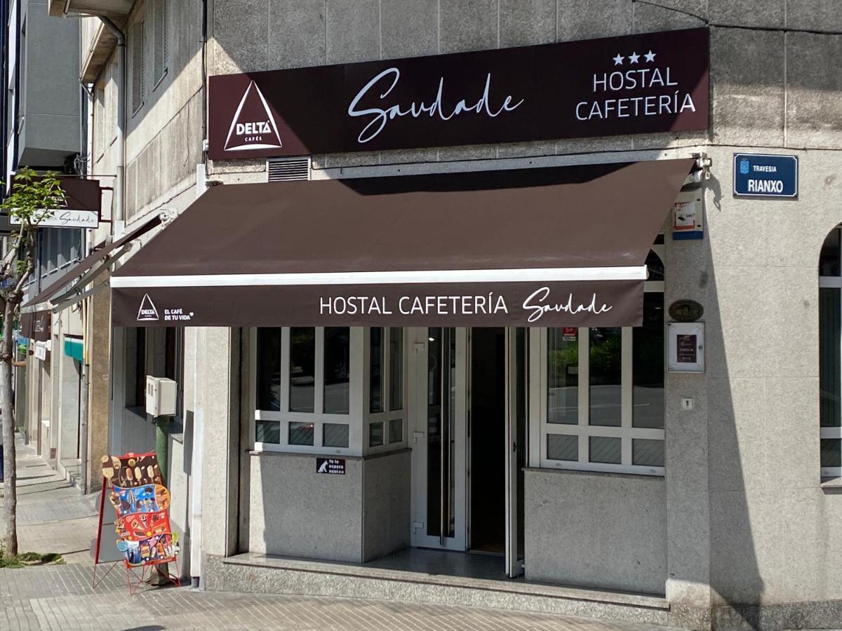 Saudade Hostal Cafetería Corunha Exterior foto
