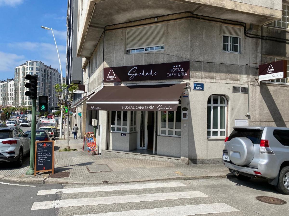Saudade Hostal Cafetería Corunha Exterior foto